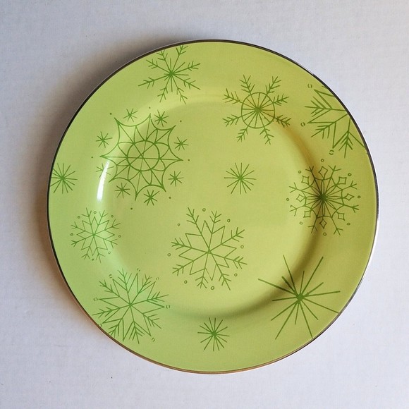 Boxed Set of 4 Rosanna CIB 8” Salad Dessert Plates Winter Wonderland Snowflakes - Picture 6 of 8